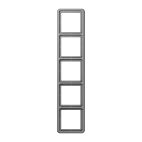 JUNG CD 500 Серая Рамка 5-ая