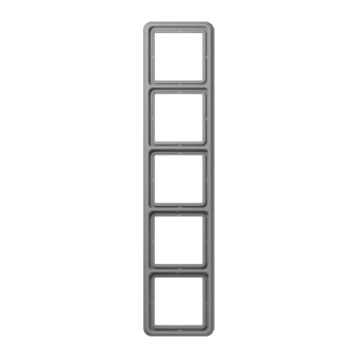 Рамка для вертикальной и горизонтальной установки, 5-кратная, серая