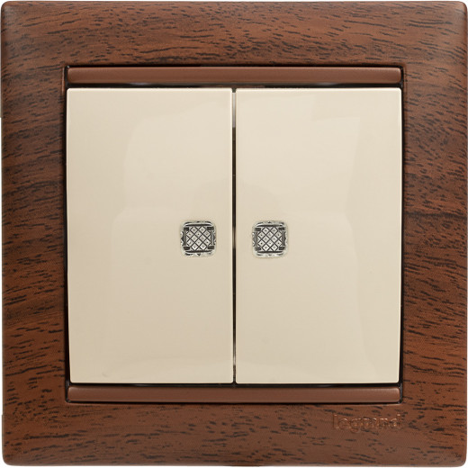 Рамка 1 пост - Legrand Valena - тонированное дерево