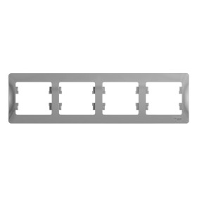 Systeme Electric Glossa Алюминий Рамка 4-ая, горизонтальная