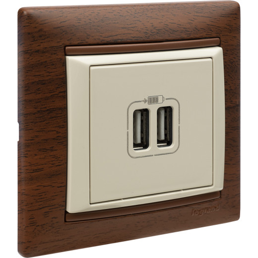 Рамка 1 пост - Legrand Valena - тонированное дерево