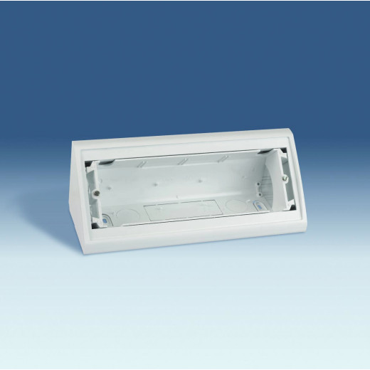 Simon 82 Слоновая кость Угловая коробка для рамок на 8 узких модулей, S82C