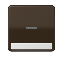 JUNG CD 500/CD plus Коричневая Клавиша 1-ая с/п с полем для надписи