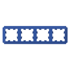 Systeme Electric AtlasDesign Antique Аквамарин Рамка 4-ая, универсальная