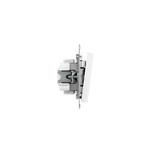 Механизм выключателя, одноклавишный, проходной, белый Эпика EKF