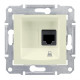 SEDNA РОЗЕТКА КОМПЬЮТЕРНАЯ RJ45, одиночная, кат. 5е, неэкр. UTP, БЕЖЕВЫЙ