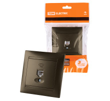 TDM Розетка телефонная RJ11 бронза 