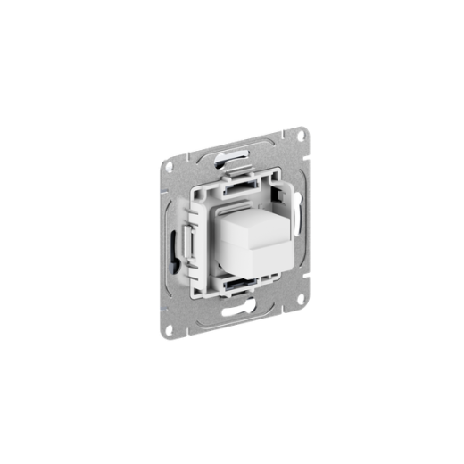 Механизм розетки RJ45 (cat5), алюминий Эпика EKF