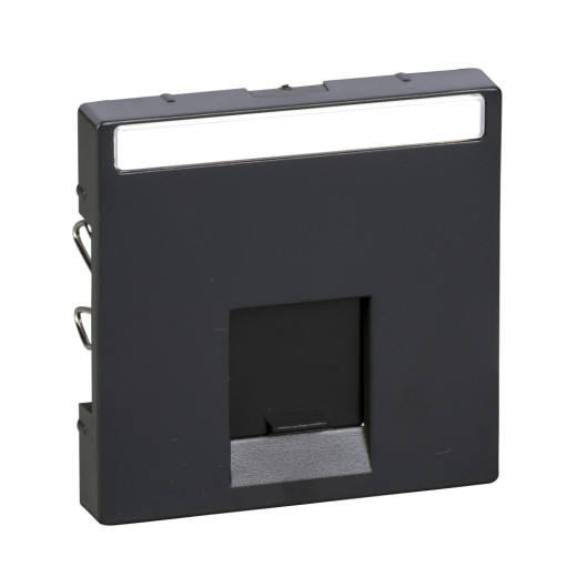 ЦЕНТ.ПЛАТА ДЛЯ РОЗЕТКИ, АНТРАЦИТ