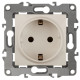 Розетка ЭРА Серия 12 12-2001-02 с заземлением 2P+E Schuko 16A-250В IP20 без м.лапок слоновая кость