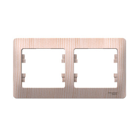 Systeme Electric Glossa Сосна Рамка 2-ая, горизонтальная