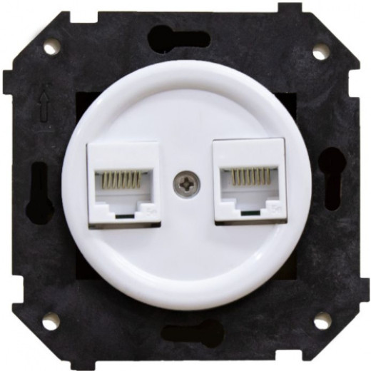 Механизм компьютерной розетки + накладка