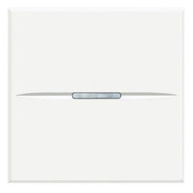 BT Axolute Белый Выключатель аксиальный 1-кл. 10А, 250В, автомат. клеммы, 2 мод. (замена для арт. HD4001M2A).