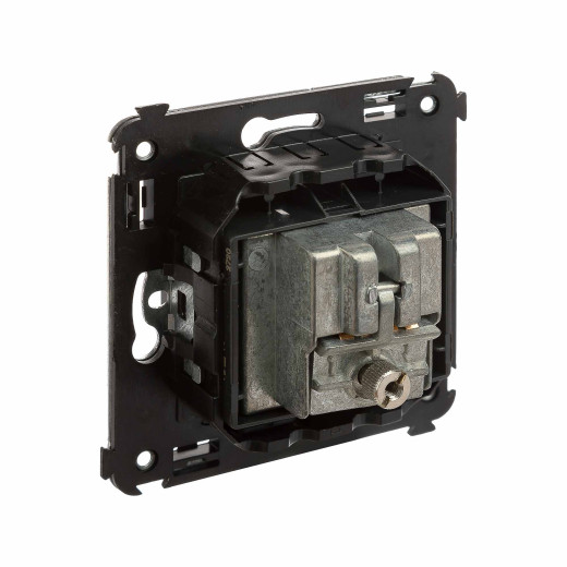 Розетка TV-FM-SAT в стену, Avanti, черный матовый