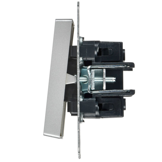 BRITE Выключ. 2-кл. с инд. отел. 10А ВС10-2-9-БрА алюм. IEK