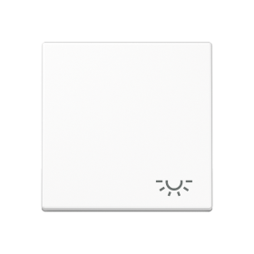 JUNG A 500 Белая Клавиша 1-ая с символом ОСВЕЩЕНИЕ