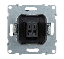 Legrand/Daccord SUNO Антрацит Аудиорозетка с пружинными зажимами одиночная.