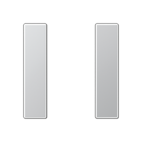 JUNG комплект накладок 1гр алюминий