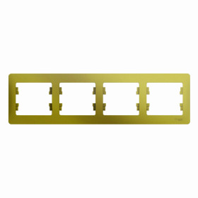 Systeme Electric Glossa Фисташковый Рамка 4-ая, горизонтальная