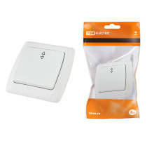 TDM Выключатель на 2 направления 1 кл. 10А белый 