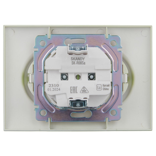 SKANDY Роз. 2-я с з/к без з/ш 16А сб. SK-R08M мятн. IEK