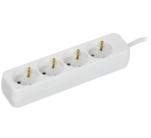 IEK UMA Удлинитель У04 4 места 5м 3х1мм2 10А бел.