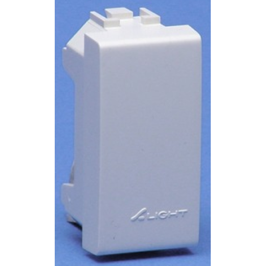 Заглушка 1 модуль, белая