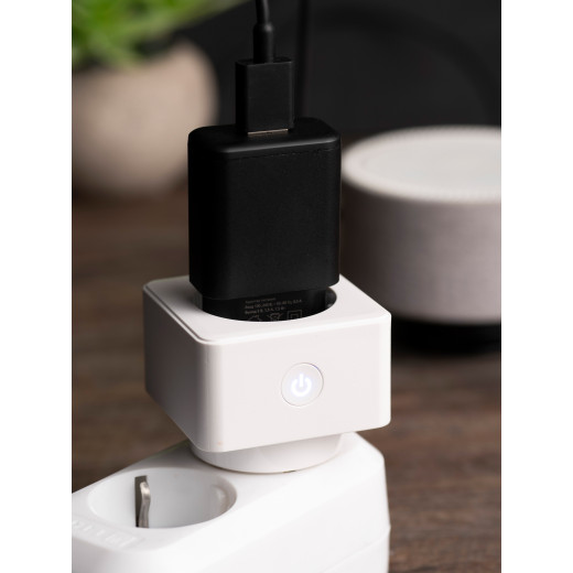 Умная розетка EKF Сonnect Wi-Fi белая