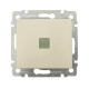 Выключатель одноклавишный с подсветкой - Legrand Valena - 10А 250В схема 1L безвинтовые зажимы - слоновая кость