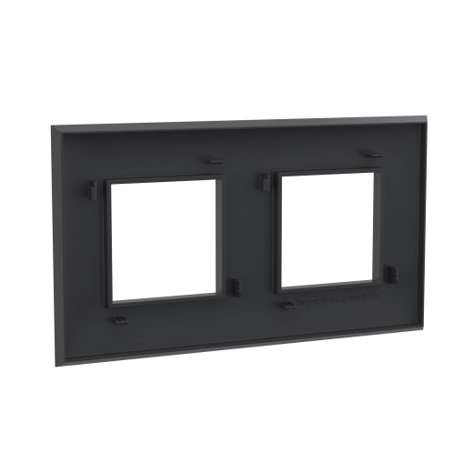 Рамка 2 поста (4 мод.), Avanti, черный матовый