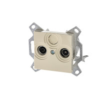 ABB EPJ Levit слоновая кость Розетка TV-R, оконечная