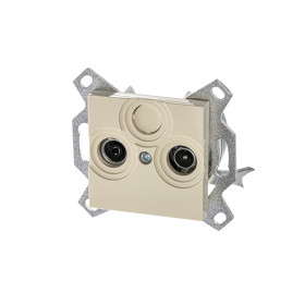 ABB EPJ Levit слоновая кость Розетка TV-R, оконечная