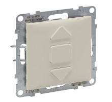 Legrand/Daccord SUNO Слоновая кость Переключатель кнопочный для жалюзи и рольставней 6А 250В. Безвинтовые зажимы..
