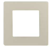 ЭРА Рамка для розеток и выключателей Серия 12 12-5101-02 на 1 пост, Сатин, слоновая кость