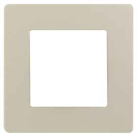 ЭРА Рамка для розеток и выключателей Серия 12 12-5101-02 на 1 пост, Сатин, слоновая кость