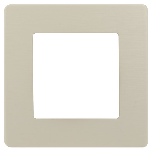 Рамка для розеток и выключателей ЭРА Серия 12 12-5101-02 на 1 пост, Сатин, слоновая кость