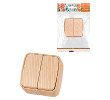 TDM Выключатель 2-кл. открытой установки IP20 10А, сосна 