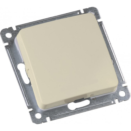 ВС10-431-01 Выключатель скрытой установки, одноклавишный, с самовозвратом, механизм, цвет слоновая кость