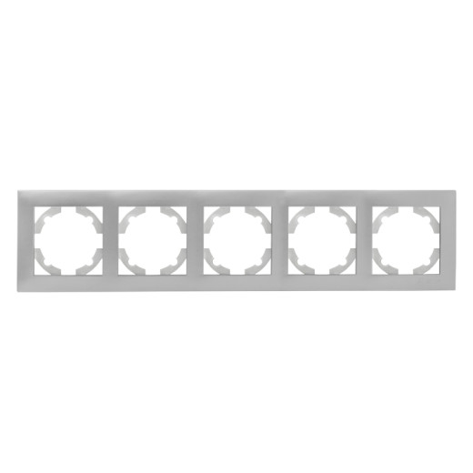 Валенсия Рамка 5-местная сталь EKF