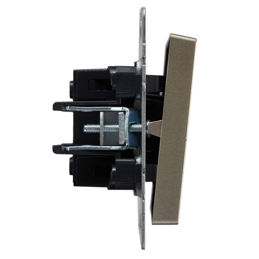 BRITE Выключ. 1-кл. прох. 10А ВС10-1-6-БрШ шамп. IEK