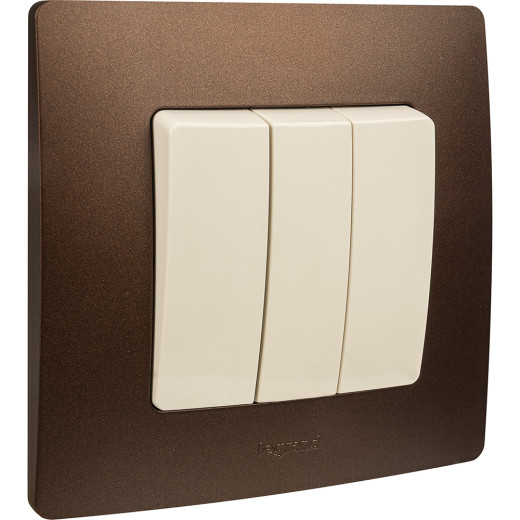 Рамка 1 пост - Legrand Etika - какао