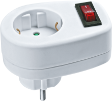 Navigator Переходник 94 669 NAD-1E-СS-WH 1гн. с выкл.