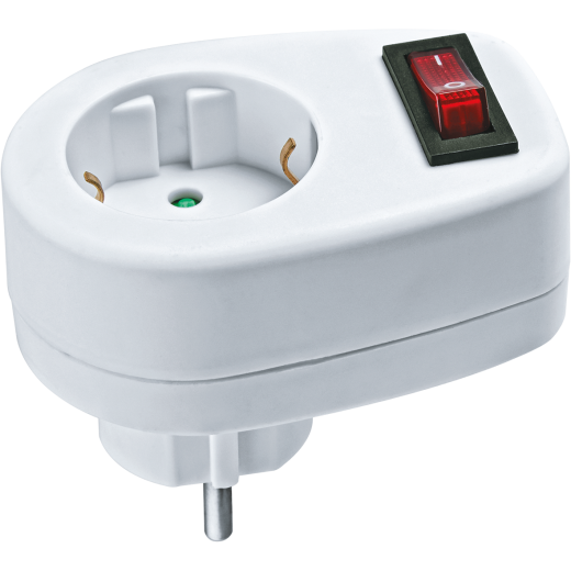 Переходник Navigator 94 669 NAD-1E-CS-WH 1гн. с выкл.