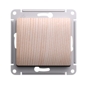 Systeme Electric Glossa Сосна Переключатель 1-клавишный, сх.6, 10АХ, механизм