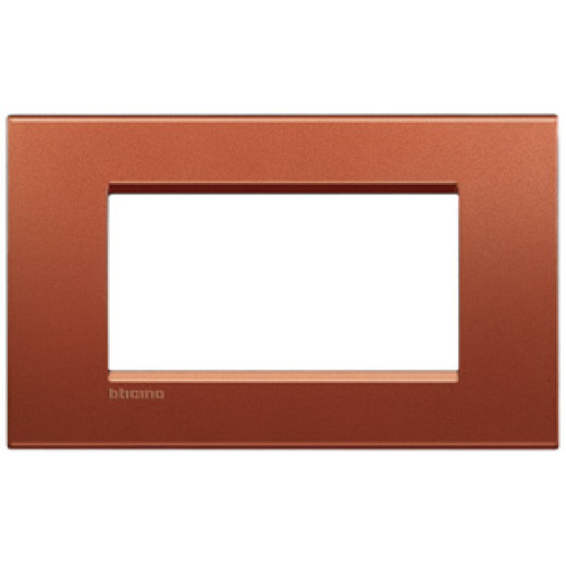 Livinglight Рамка прямоугольная, 4 модуля, цвет Красный шелк