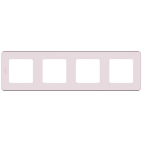 Legrand/Daccord INSPIRIA Розовый Рамка - 4 поста.