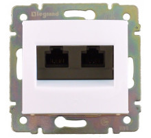 Legrand DIY Valena Крем Розетка комп(RJ45) 2-ая 5 кат UTP монтаж на винтах.