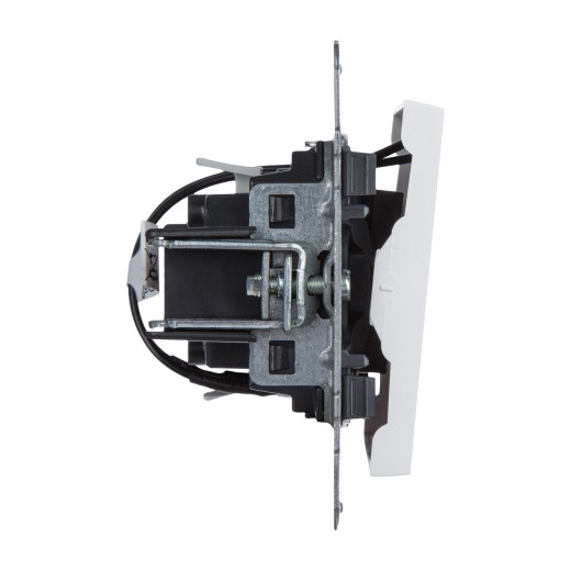 SUNO. Выключатель 10АХ 250В с подсветкой/индикацией. Безвинтовые зажимы. Цвет 