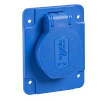 Schneider Electric PratiKa Розетка 10/16А 65х85мм IP54 винты сзади