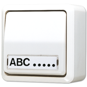 JUNG Выключатель 10 AX 250 V ~ для накладного монтажа, с полем для надписи белый